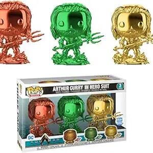 Funko Pops 'Arthur Curry in Hero Suit' - 3 pack